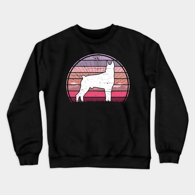 Doberman Pink Sunset Crewneck Sweatshirt by Nerd_art